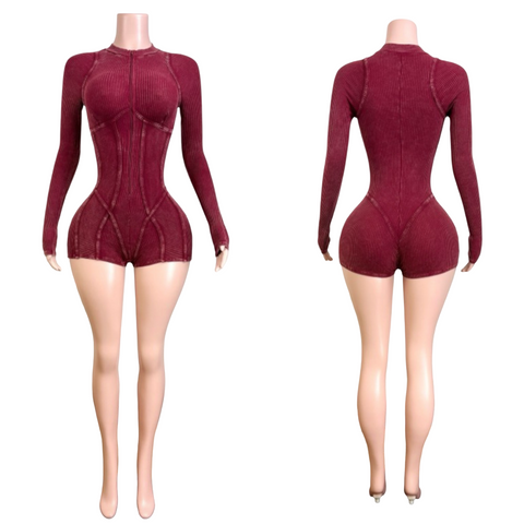 A time was had ribbed romper