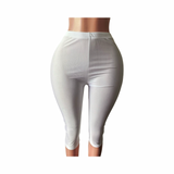 Glossy capri pants 2