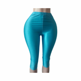 Glossy capri pants 2