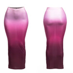 Ombré maxi skirt