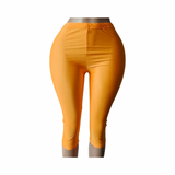 Glossy capri pants 2