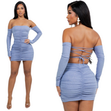 Glitter shoulder dress