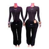 Cutie Patootie Jogger Set- Long Sleeve