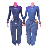Cutie Patootie Jogger Set- Long Sleeve