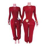 Cutie Patootie Jogger Set- Long Sleeve