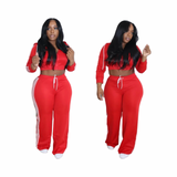 Stripe tracksuit set