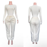 Cutie Patootie Jogger Set- Long Sleeve