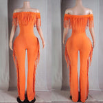 Fringe jumper