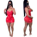 Scarlet Seduction Hibiscus dress