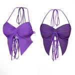 Purple halter top
