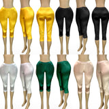 Glossy capri pants 2