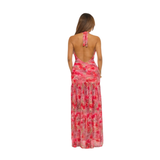 Preety Pink Paradise Maxi Dress
