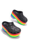 Rainbow clogs