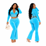 Preety Doll Lace Velour Set