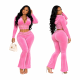 Preety Doll Lace Velour Set