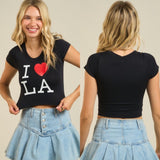 I love LA crop top
