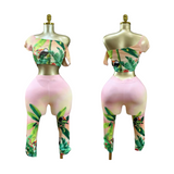Blush Tropics Capri Set