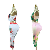 Blush Tropics Capri Set
