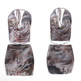 Twilight muse rhinestone skirt set