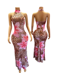 Flowers in the Sunshine Leopard dress