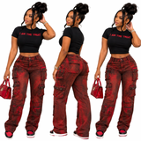 Rebel Rouge Vintage Cargo Jeans