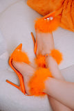 Poppin Feather heels