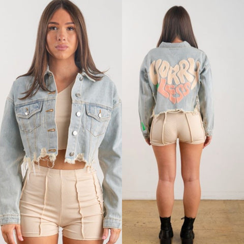 Worry less denim jacket