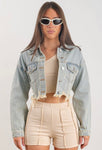 Unity denim crop jacket