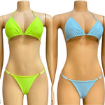 Solid color bikini swimsuit