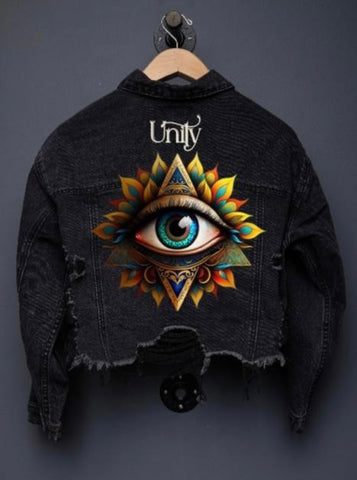 Unity denim crop jacket