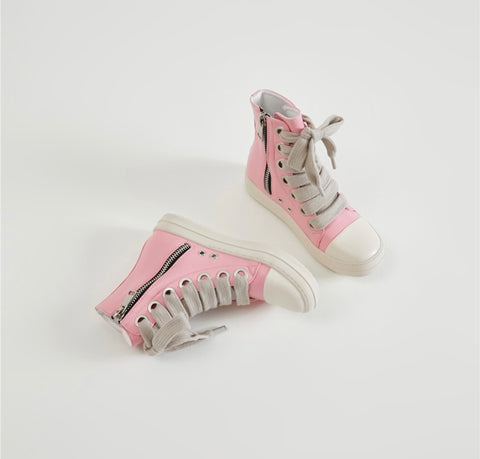 Pink fashion sneakers
