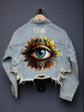 Unity denim crop jacket