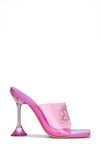 Preety Pink Heart Heels