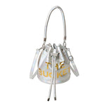 Glossy bucket bag