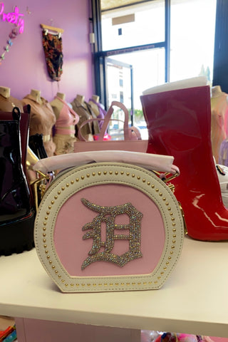 Pink/Grey D purse