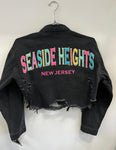 Seaside Heights New Jersey Denim Crop Jacket