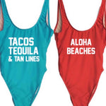 Multiple One piece swimsuits