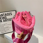 Fuzzy Bucket Purse