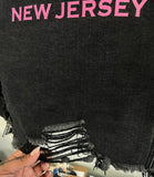 Seaside Heights New Jersey Denim Crop Jacket