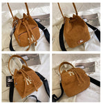 Corduroy Bucket Bags -Small