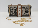 Crystal Money Clutch Bag